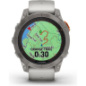 Часы GARMIN FENIX 7 PRO – SAPPHIRE SOLAR EDITION TITANIUM WITH FOG GRAY/EMBER ORANGE BAND 010-02777-21