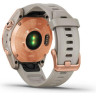 Часы GARMIN FENIX 7S SOLAR ROSE GOLD WITH LIGHT SAND BAND 11157