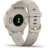 Часы GARMIN VENU 2S LIGHT GOLD STAINLESS STEEL BEZEL WITH LIGHT SAND CASE AND SILICONE BAND 010-02429-11
