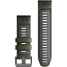 Ремешок для смарт часов GARMIN QUICKFIT 26 WATCH BANDS MOSS/GRAPHITE SILICONE 11473