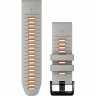 Ремешок GARMIN EPIXPRO (G2) 26MM QUICKFIT GRY/EMBRORNG SILCN BND 010-13281-02