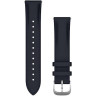 Ремешок сменный для GARMIN VIVOMOVE, LUXE, 20MM, LEATHER, SILVER, NAVY 010-12924-20